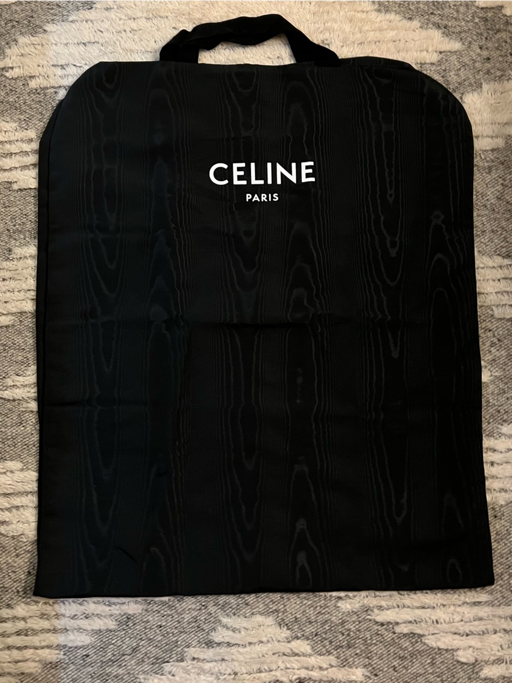 Celine Black Logo Dust Bag